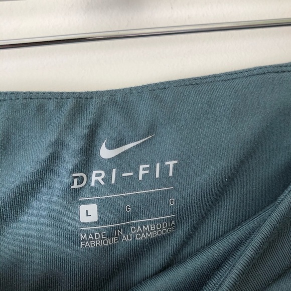 Nike Dri-fit Green Cropped Running Yoga Leggings - Picture 4 of 7